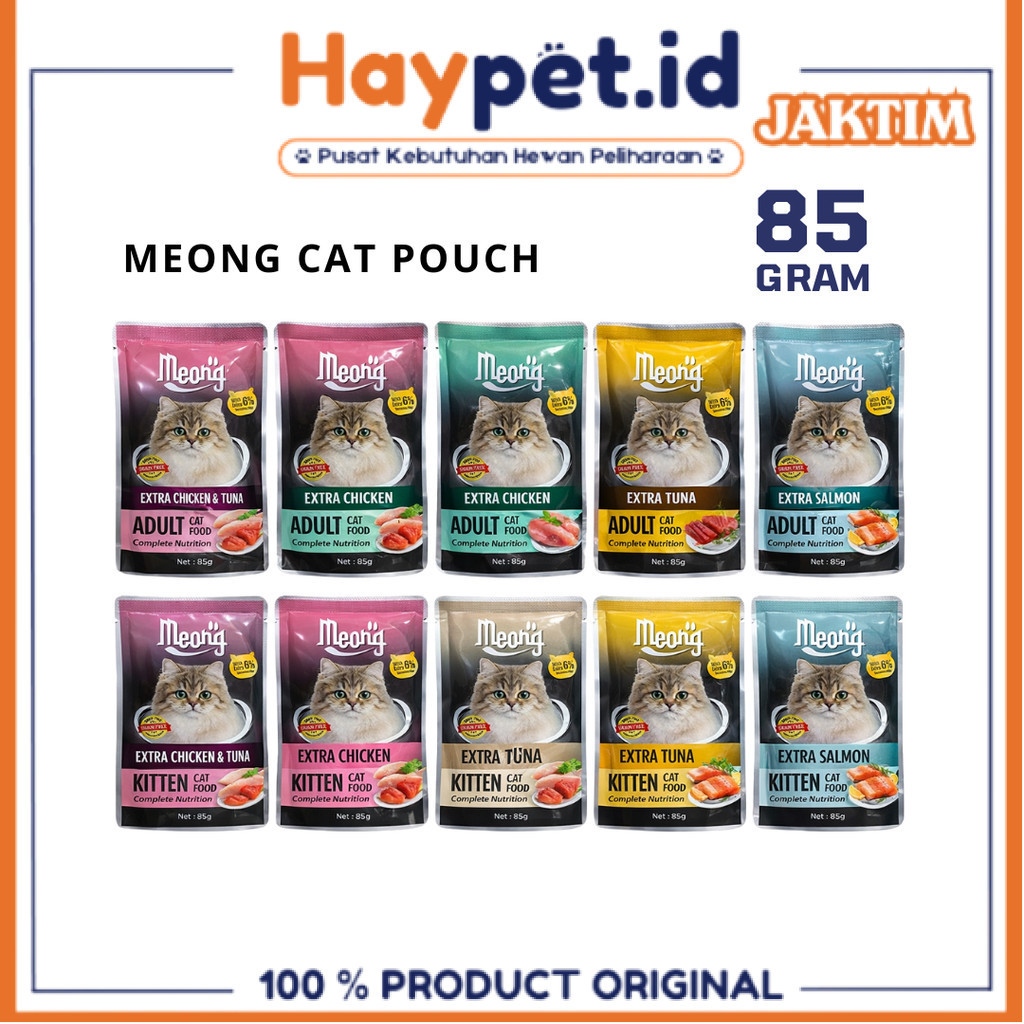 Meong Pouch 85gr Makanan Kucing Basah
