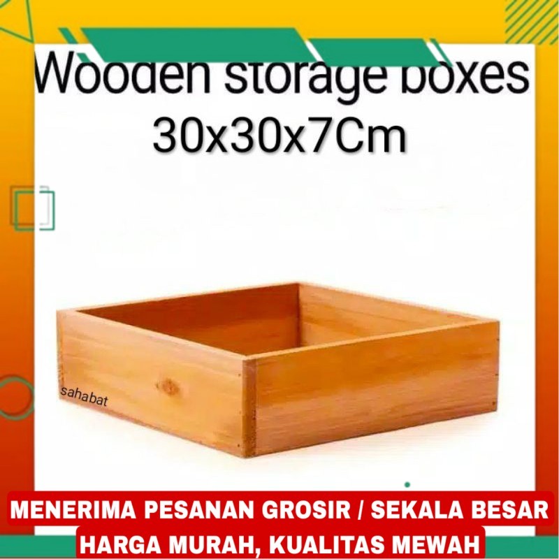 nampan kayu kotak
