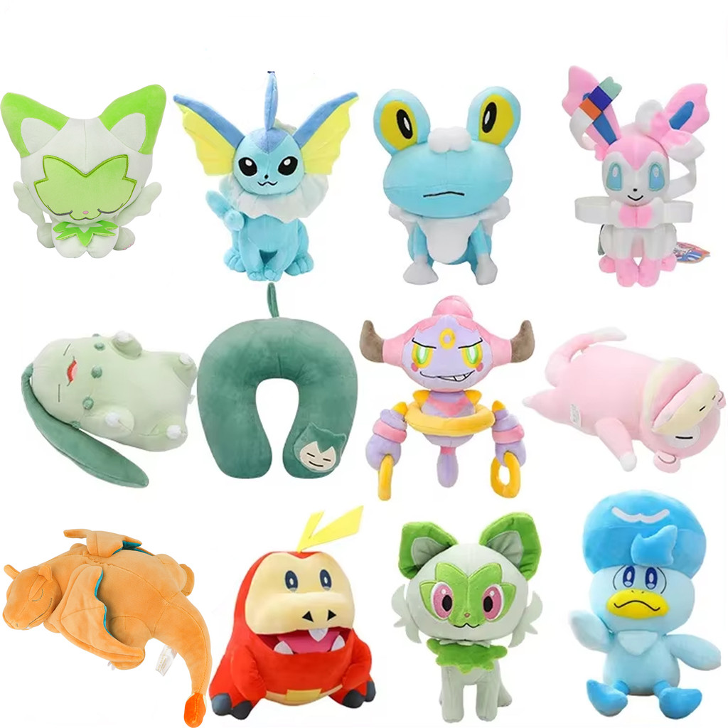 Sprigatito ikorita Slowpoke Froakie Arceus Quaxly arizard Plush Toys Anime Stuffed Sprigatito Fuecoc