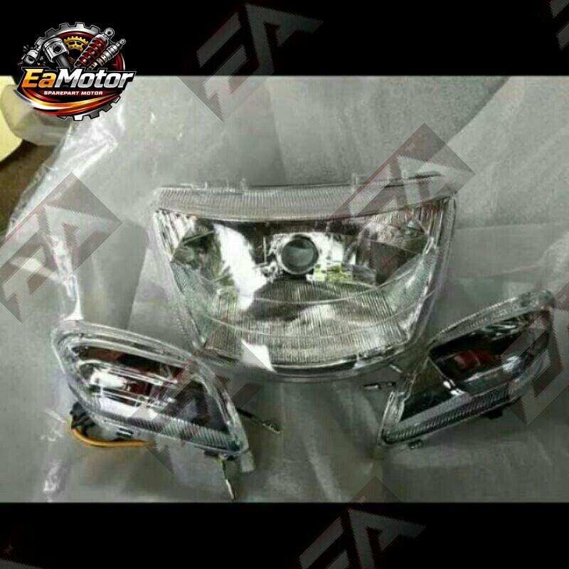Reflektor Lampu Depan Yamaha FizR VegaR Set Reting Asy Berkualitas