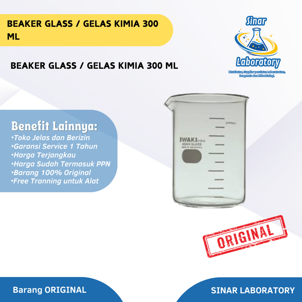 Beaker Glass / Gelas Kimia 500 ml IWAKI