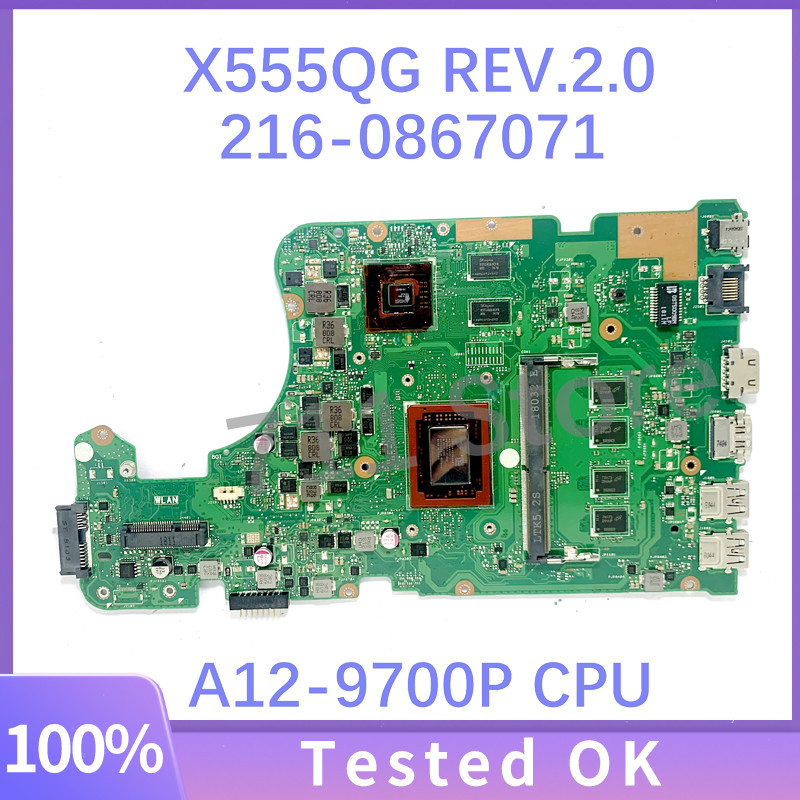 X555QG For ASUS X555QA X555QG X555DA X555BA X555BP K555B A555B Laptop Motherboard A6/A9/A10/A12/FX-9