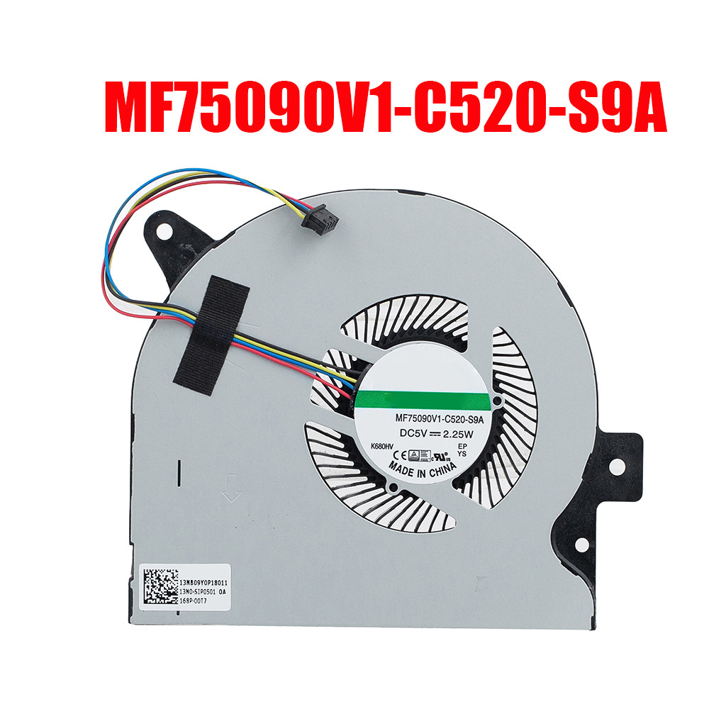 Cooling Fan MF75090V1-C520-S9A 13N0-SIP0501 168P-00T7 13NB09Y0P18011 DC5V 2.25W 4PIN New