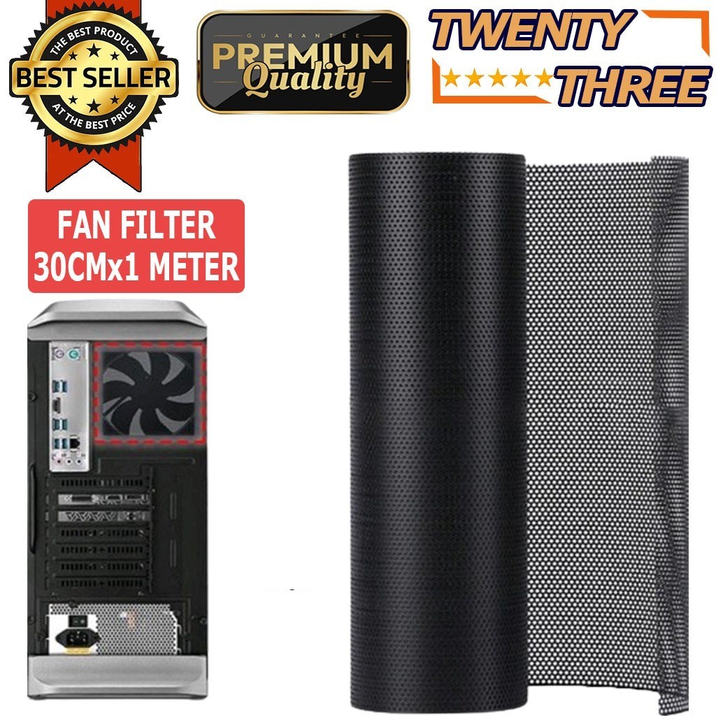 Dust Filter PC PVC Penyaring Debu Casing PC Komputer Filter Magnetik 30x100cm Filter Dust Mesh PVC -