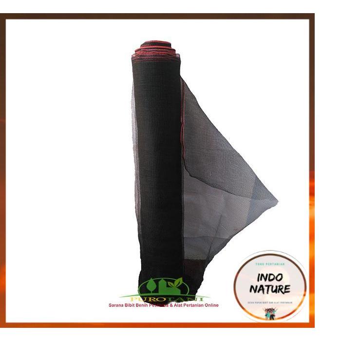 [ IndoNature ] Jaring Ikan Waring Hitam Single 1 Roll Pagar ternak Kerambah Kolam