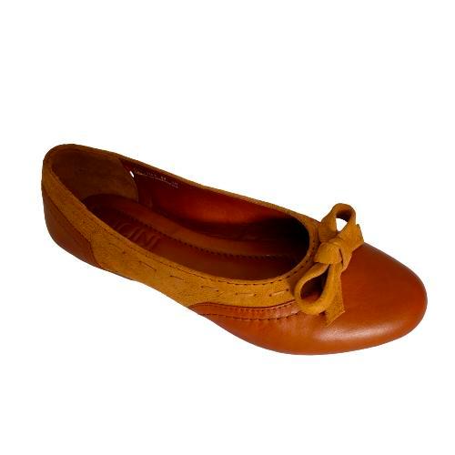 Sepatu Flat Kulit Wanita | Bucini GV 101 D - COGNAC, 36