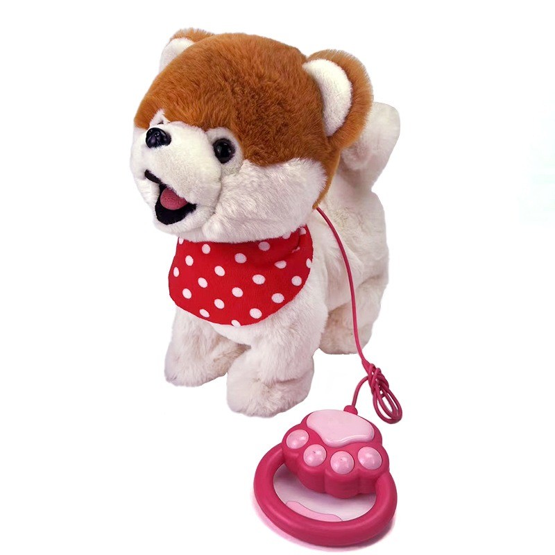 Robot Dog Interactive Sound Control Cat Lick Tongue Electronic Plush Puppy Toys Talk Bark Sing Song 