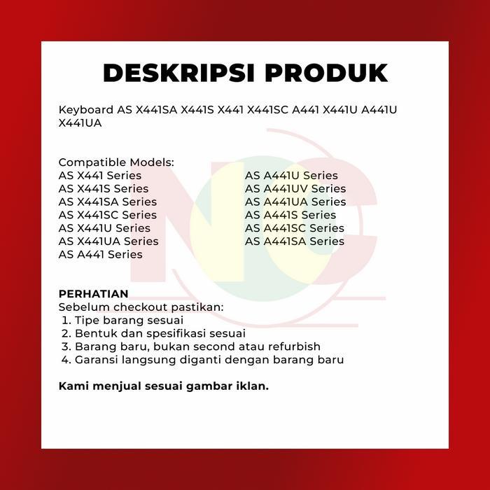 KEBOARD LAPTOP AS X441N X441U X441S X441 X441SA X441SC X441NA X441UA X441M