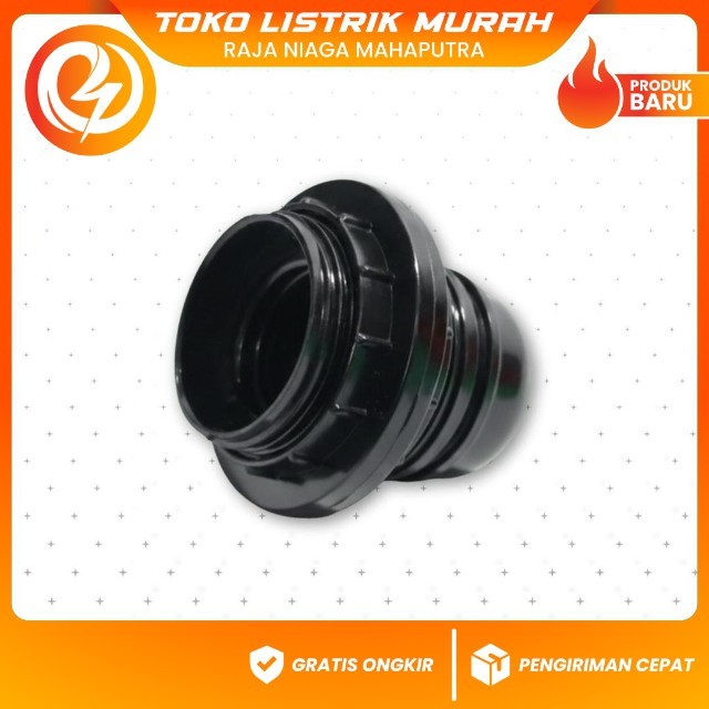 Fiting Lampu Gantung Jerman Hitam – Fitting Lampu Drat Berkualitas