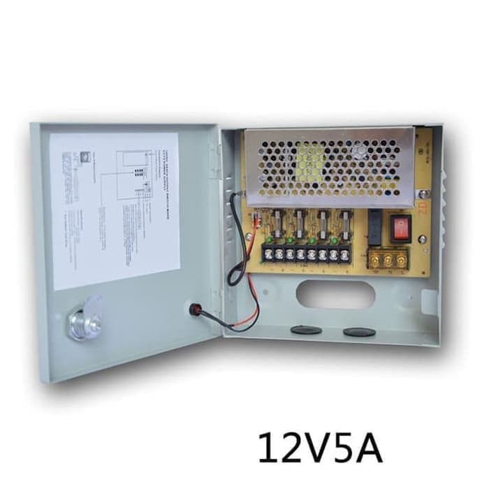 PSU Power Supply Box CCTV 12V 5A box PANEL CCTV