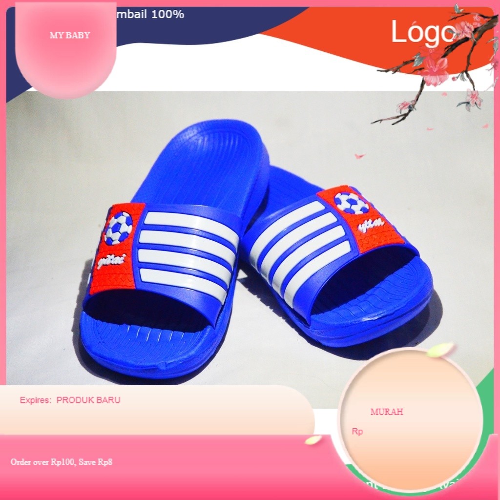 SANDAL KARET  ANAK LAKI-LAKI YT-317 / SANDAL SELOP BOLA YITAI / SANDAL SELOP ANAK LUCU / SANDAL ANAK