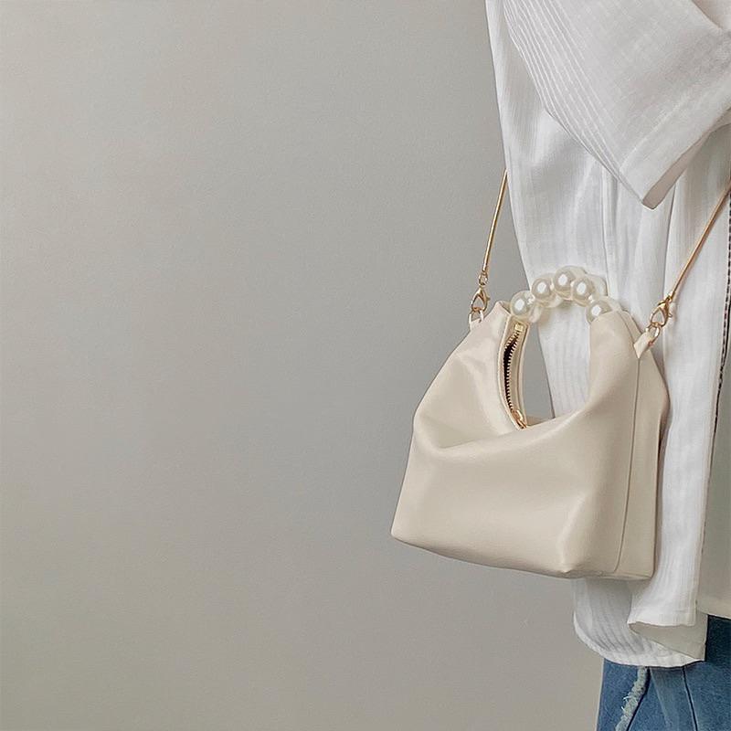 Tas Selempang Kulit Wanita Tas Cewek Handbag Mutiara Rantai Mini Slingbag