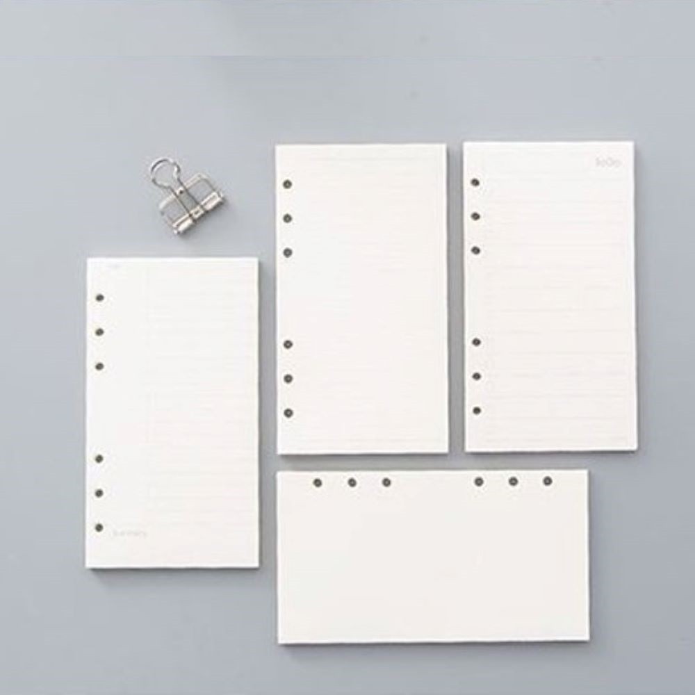 45Pcs/Set A5 A6 Inside Page Loose-leaf Notebook Inside Page Point Square Blank Plan Kraft Paper Inne