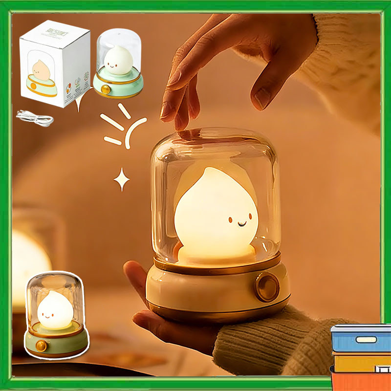 Lampu Tidur Kecil Dengan Pengisian Daya USB Desk Mini Lamp Lampu Meja LED Lampu Tanpa Kabel Lampu Sa