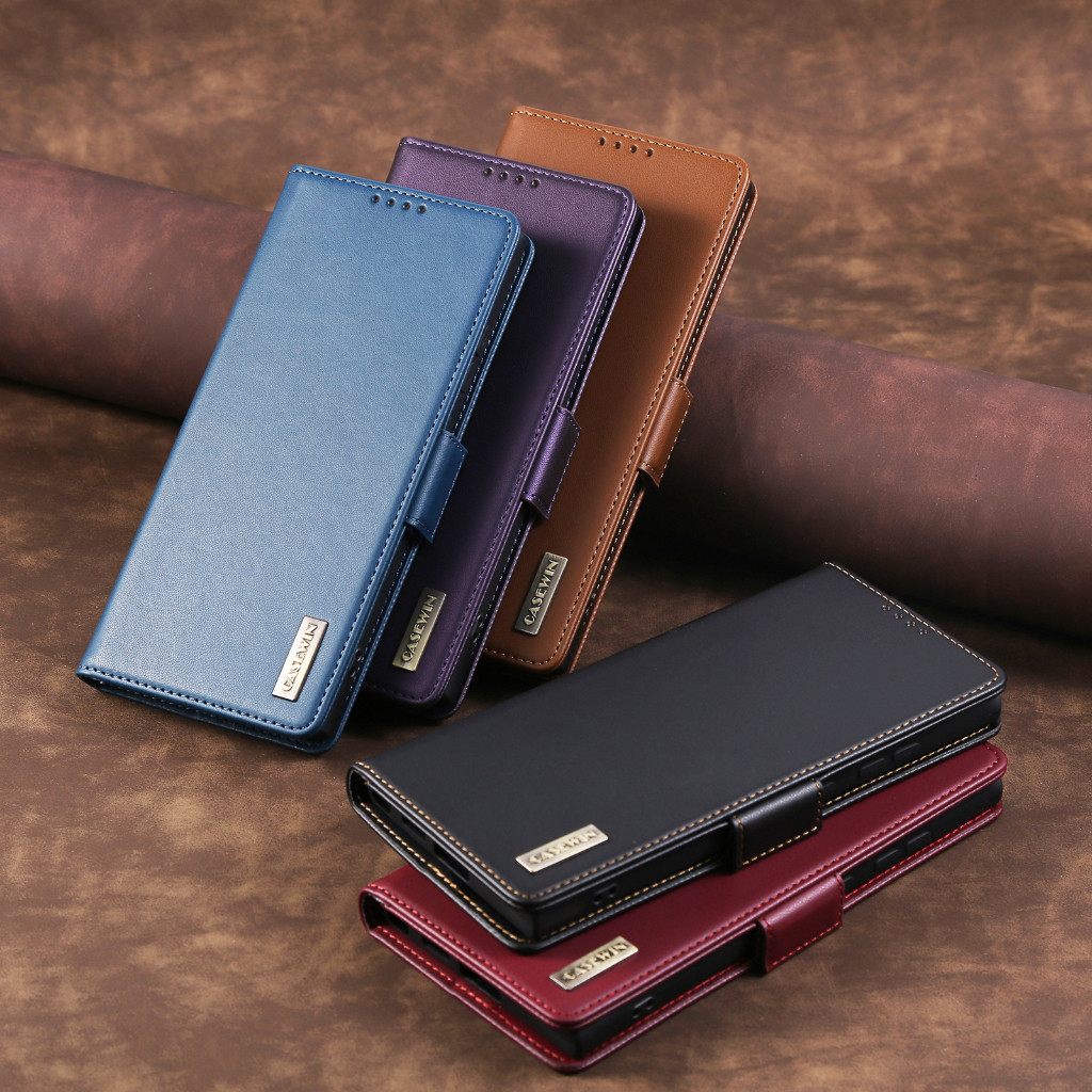 Kassa Flip Leather Case Oppo Reno 10X Zoom Casing Cover Kulit Sintetis Dompet Penyimpanan Kartu