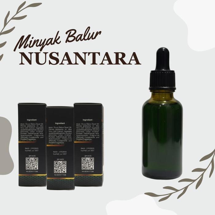 minyak pijat pria balur Nusantara oil liquid isi 30ml bisa cod - 1