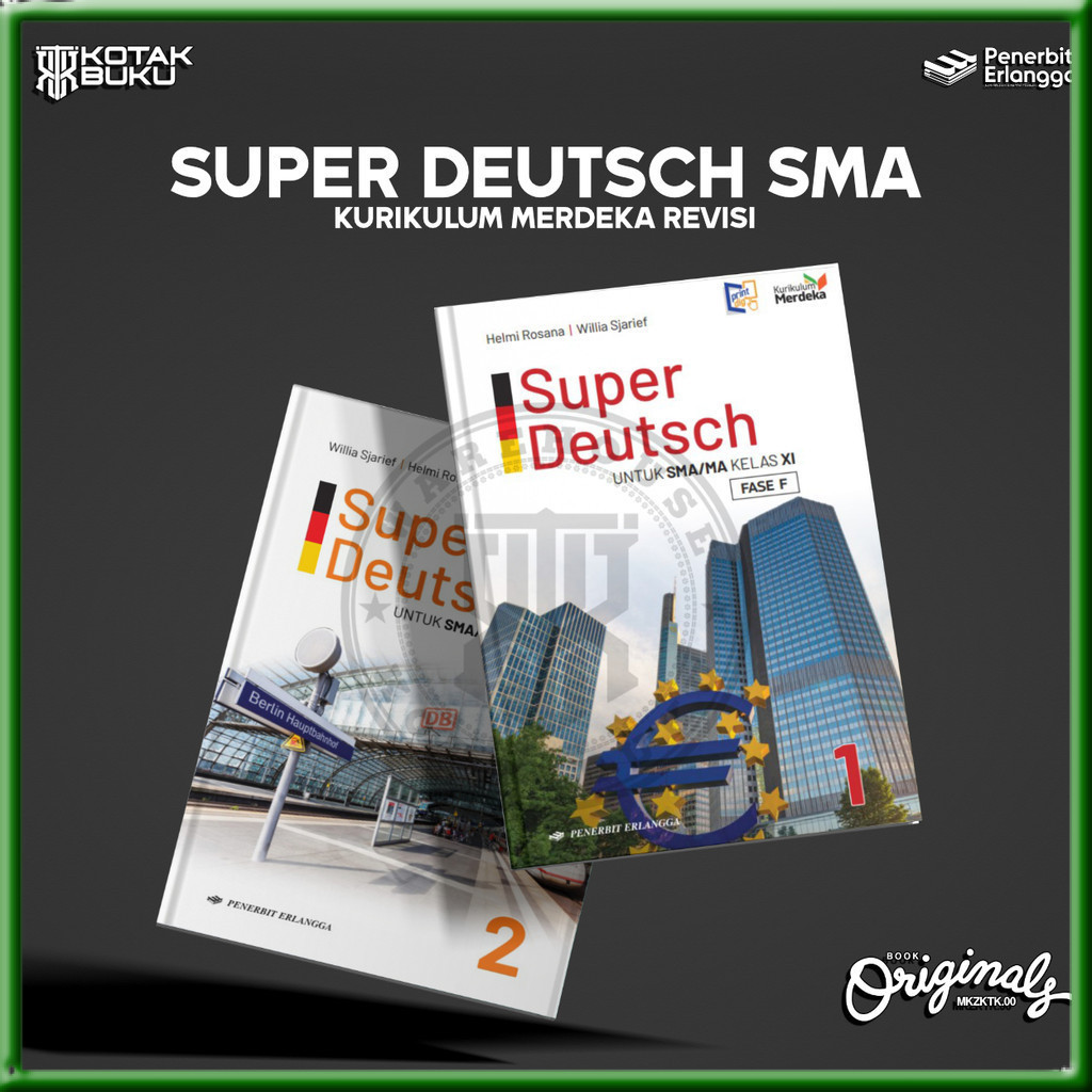 [ Erlangga ] Buku Super Deutsch kelas 11 12 SMA / MA /  Bahasa Jerman SMA / Kurikulum Merdeka