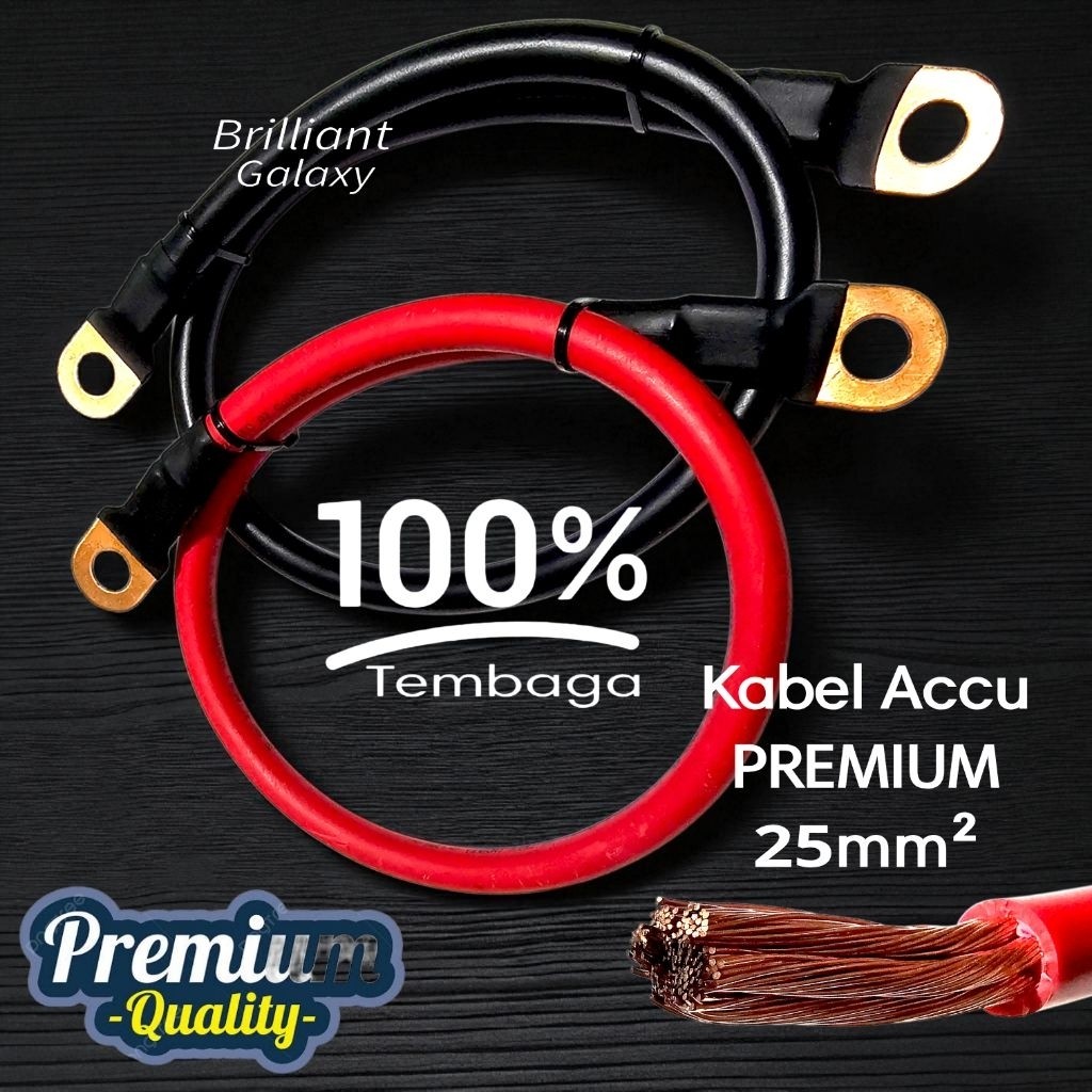 GLX3 * Kabel Aki / Accu PREMIUM Mobil - 100% Kabel Tembaga BERKWALITAS Harga Satuan