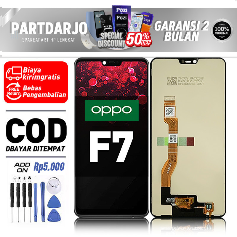 LCD For OPPO F7 Touchscreen Fullset-Original Compatible For Glass Touch Screen Digitizer ori-asli CO