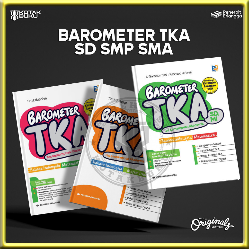 [ Erlangga ] Buku Barometer SD SMP SMA / TKA SD / TKA SMP / TKA SMA