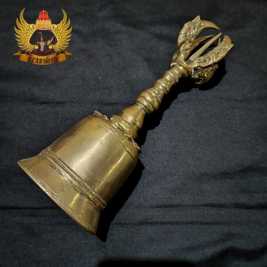 Lonceng Bel Genta Vajra Bahan Kuningan Warna Kuning Emas Bahan Kuningan