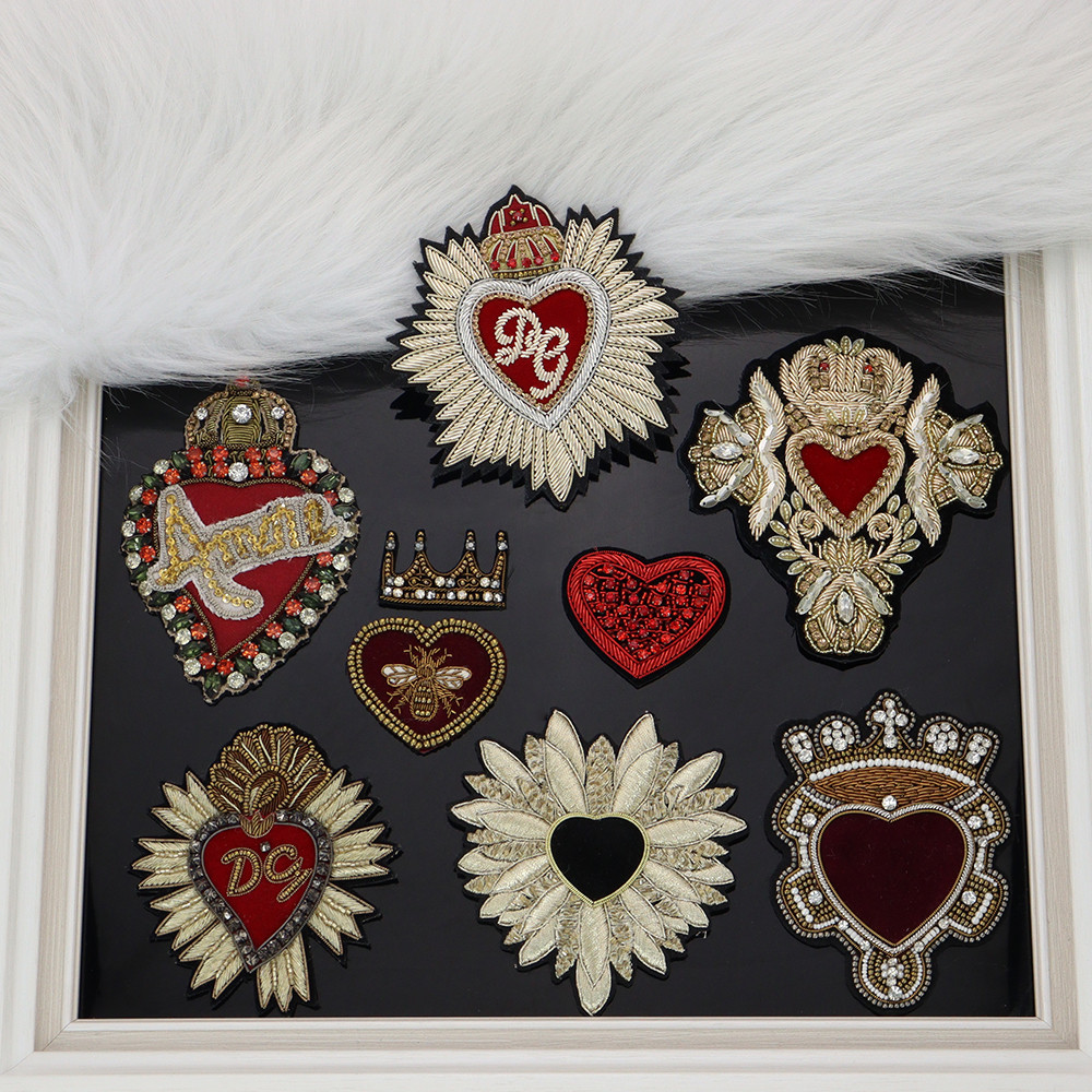 High quality classic handmade Y fashion Heart Inan silk clothes shoes bag high-grade silk Ina pat