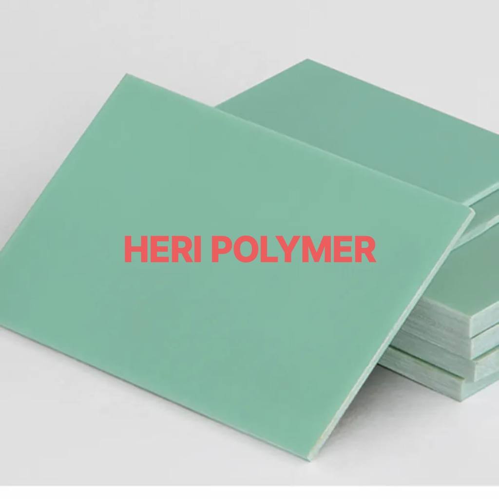 Epoxy Resin Sheet G10 Fiberglass Hijau 2mm x 100cm x 120cm – Papan Isolator Listrik / Resin Fibergla