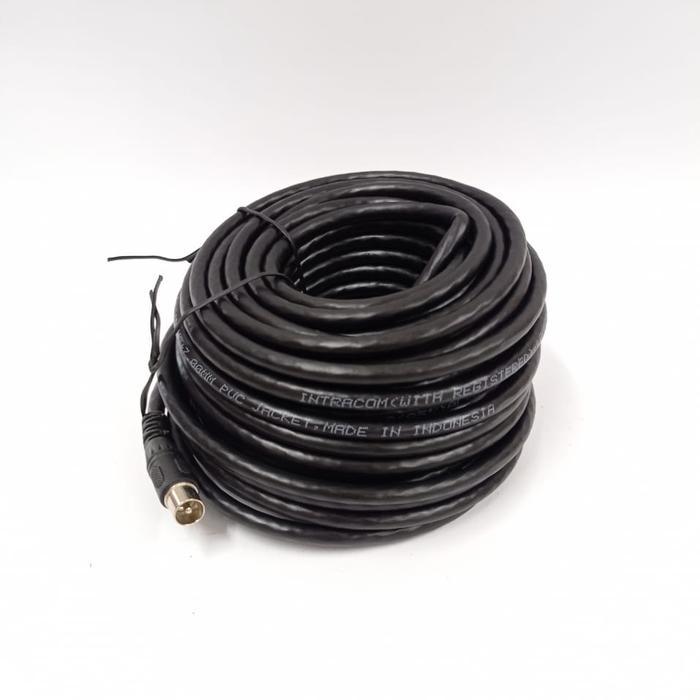 KABEL COAXIAL Kabel antena TV 20m + Jack TV - 15 meter