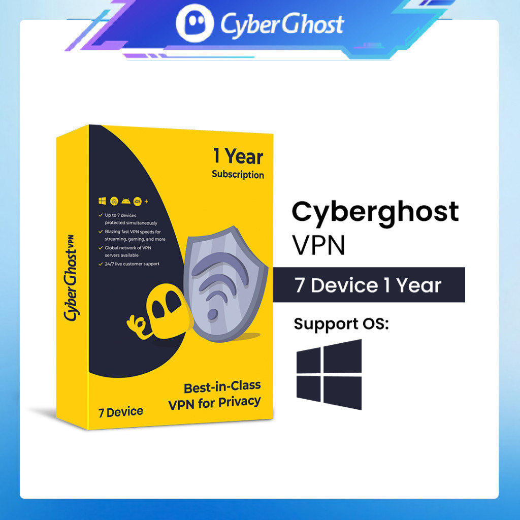 For Windows Software CyberGhost VPN Original 7 Device Original
