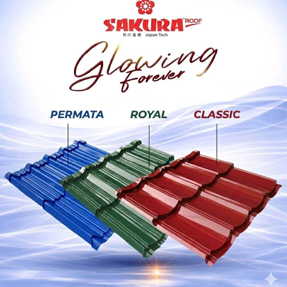 Genteng metal sakura roof royal 2x4