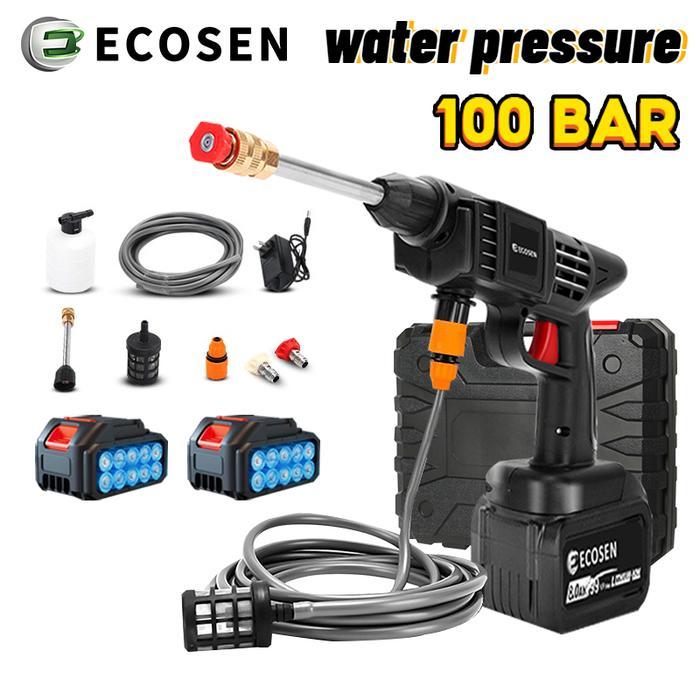 1 BATERE MESIN STEAM CORDLES ECOSEN Alat Cuci Motor Cuci Mobil Jet Cleaner Baterai 198V Steam - Batt