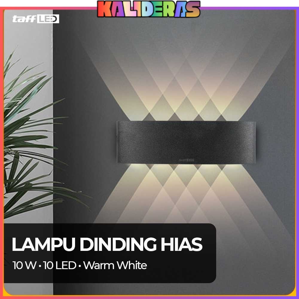 TAFFLED Lampu Dinding Hias Indoor Plastic Body 10W 10 LED Warm White - 10T