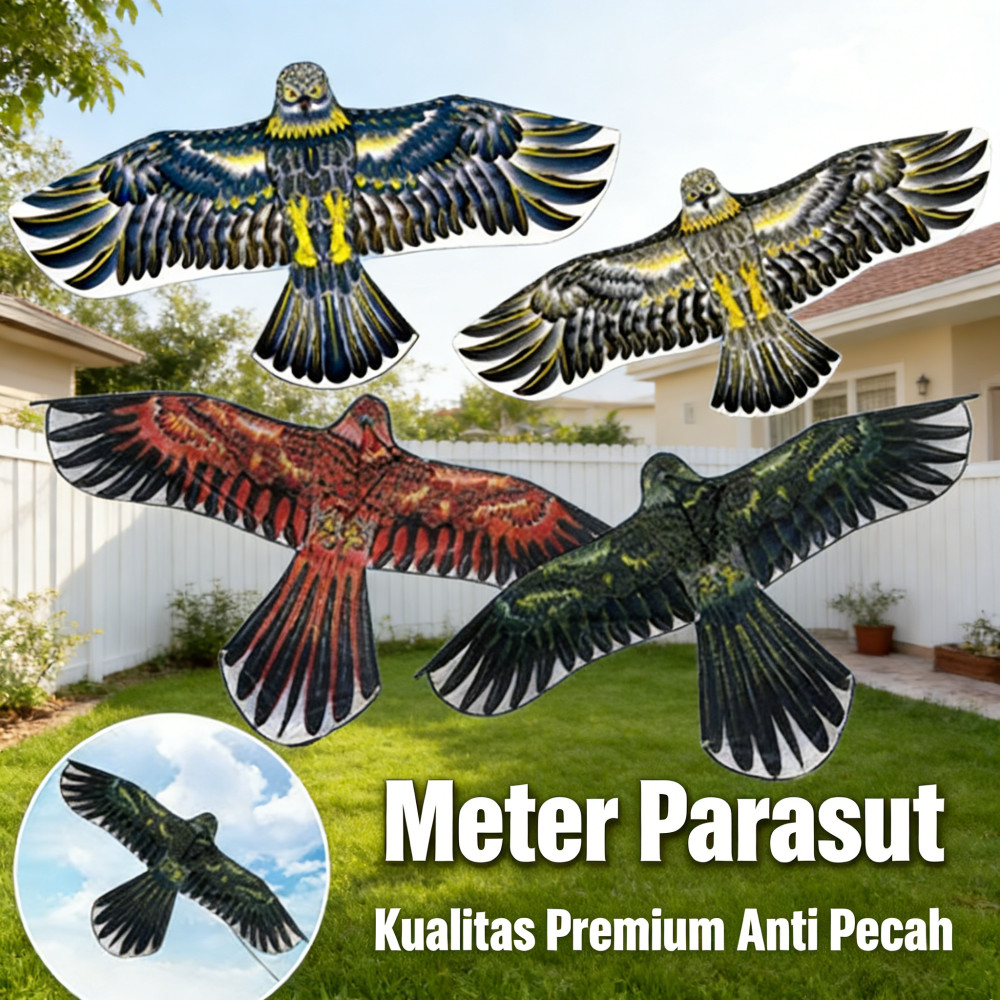 Besar Elang Layangan Layangan 1.2/1.7 M Meter Anak Parasut Elang Bahan