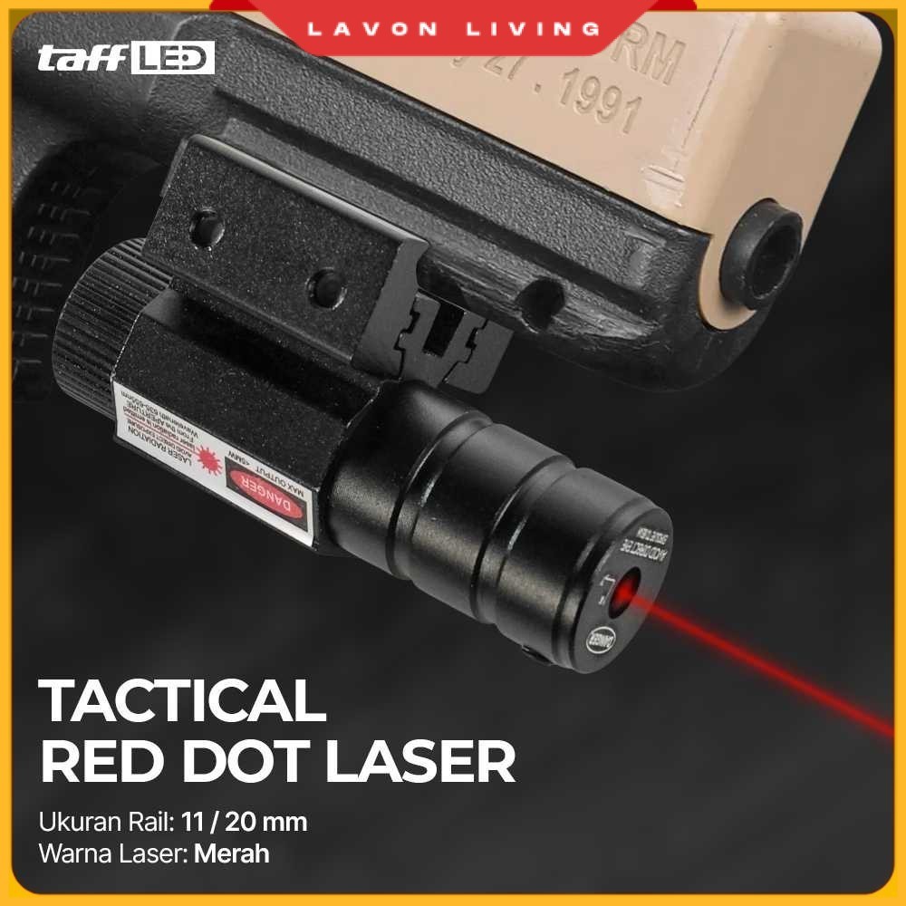 TAFFLED Tactical Red Dot Laser Gun Mount Airsoft Rifle 11/20mm - HJ11