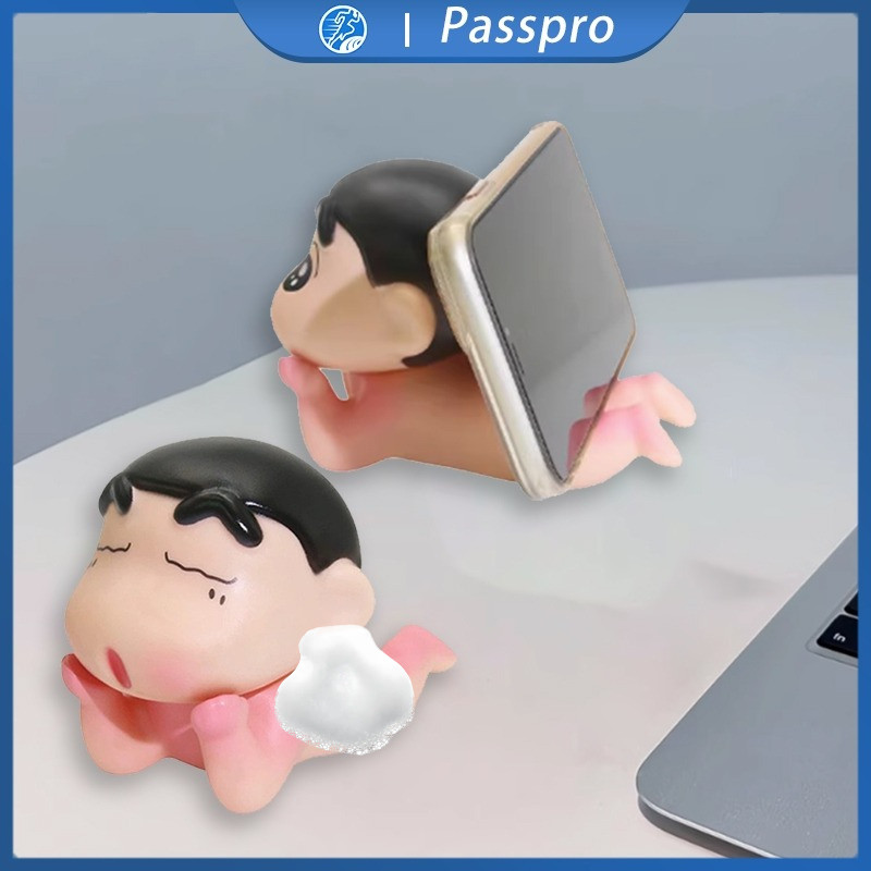 Phone Holder Lucu Sinchan Holder Hp Kartun Motif Sinchan Figure Toys Dudukan Hp Motif Sinchan Suppor