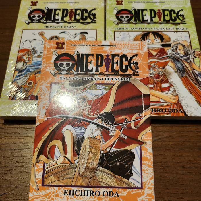 Komik One Piece set vol 1-3 segel  cetak ulang 2023
