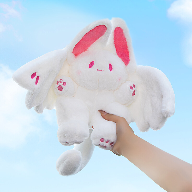 Boneka kelinci dan kelelawar untuk tidur, boneka kelinci putih besar.