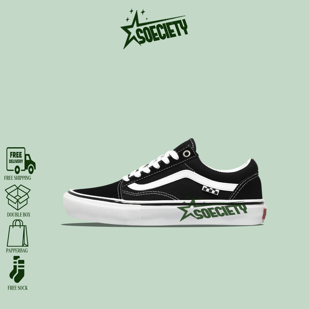 Vans Skate Old Skool Pro Skateboarding Black White