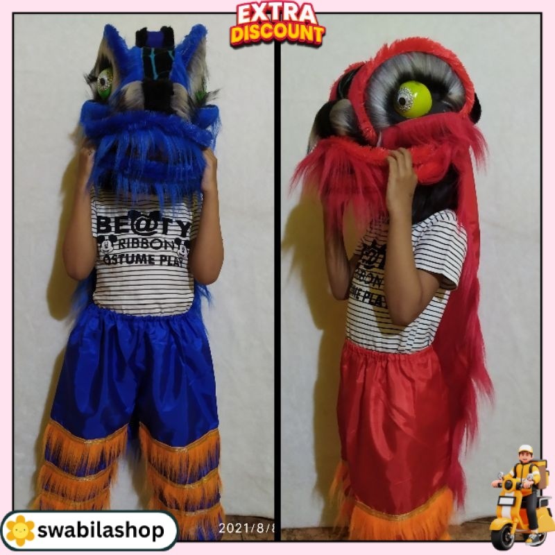 JUAL Barongsai anak nyala / Barongsai anak / Mainan barongsai anak / Barongsai mainan anak / Liong S