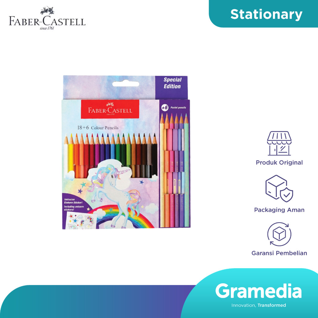 Pensil Warna Faber Castell Unicorn Set 24