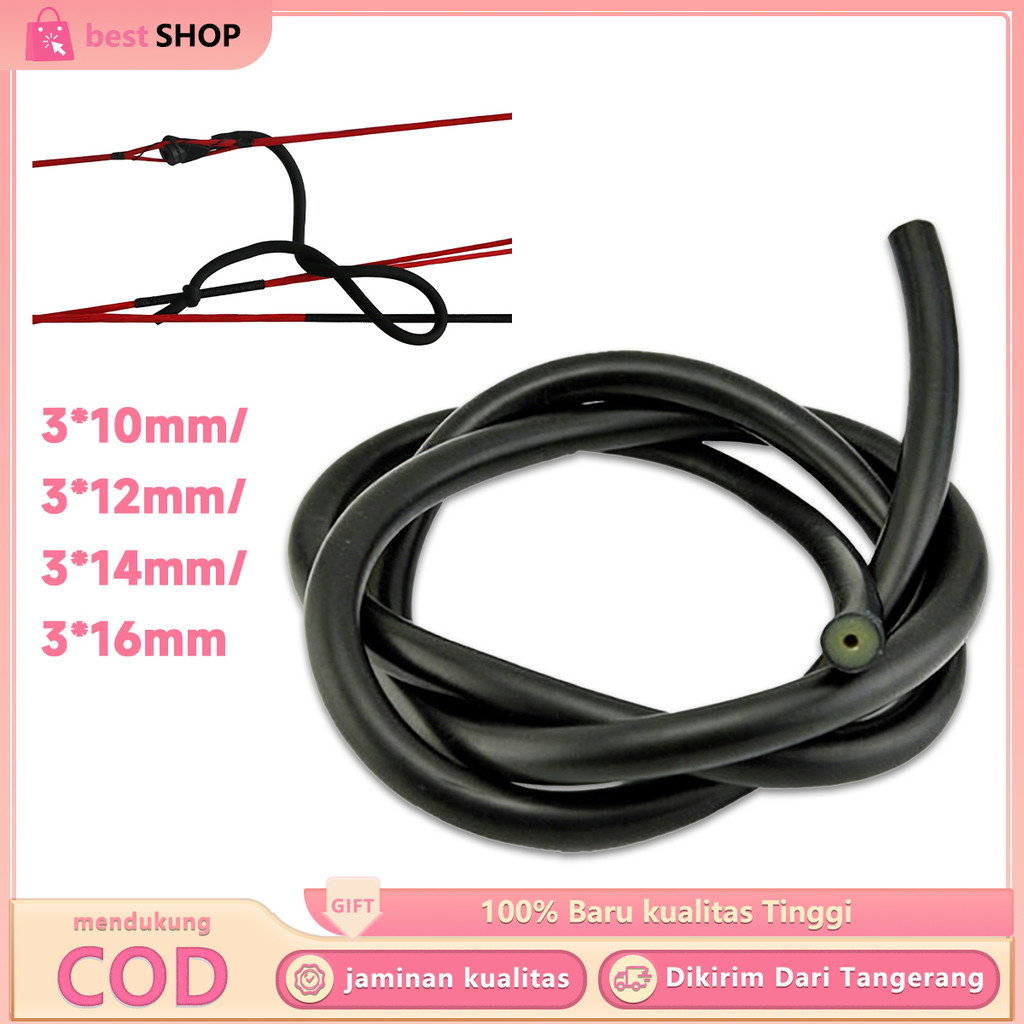 1 Meter Karet Tembak Panah Ikan Latex Speargun Rubber Speargun 10/12/14/16mm Elastisitas