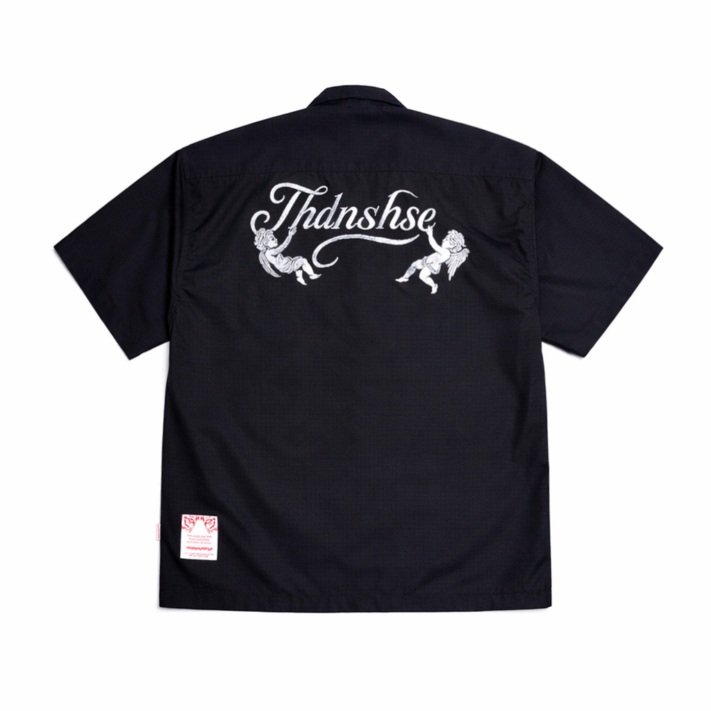 The Don's House STATUE - Workshirt / Kemeja Lengan Pendek Bahan Ripstop Slimfit Pria Wanita