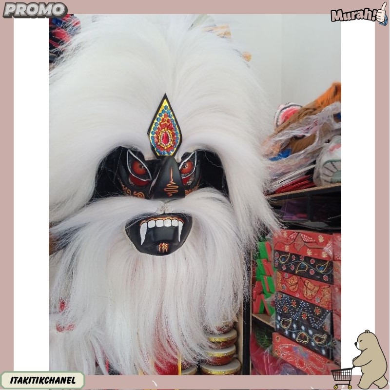 topeng ganong muka hitam/topeng ganong mata kaca/ganongan termurah ITK -55