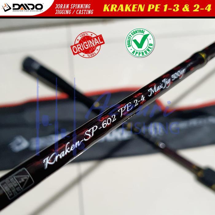 Joran Daido KRAKEN PE 1-3 & 2-4 LIGHT JIGGING - JORAN LAUT / JORAN JIGGING / JORAN SPINNING - PE 2-4
