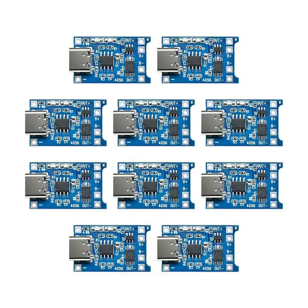 1-10Pcs 5V 1A TYPE-C Micro USB 18650 TC4056A Modul Pengisi Daya Baterai Lithium dengan Fungsi Perlin