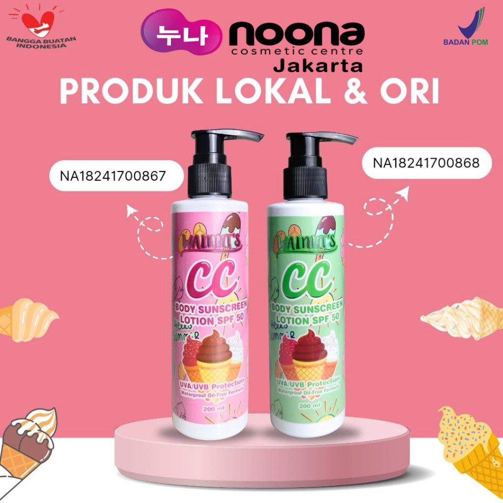 WALNUT'S CC BODY SUNSCREEN LOTION TONE UP SPF 50 200ml