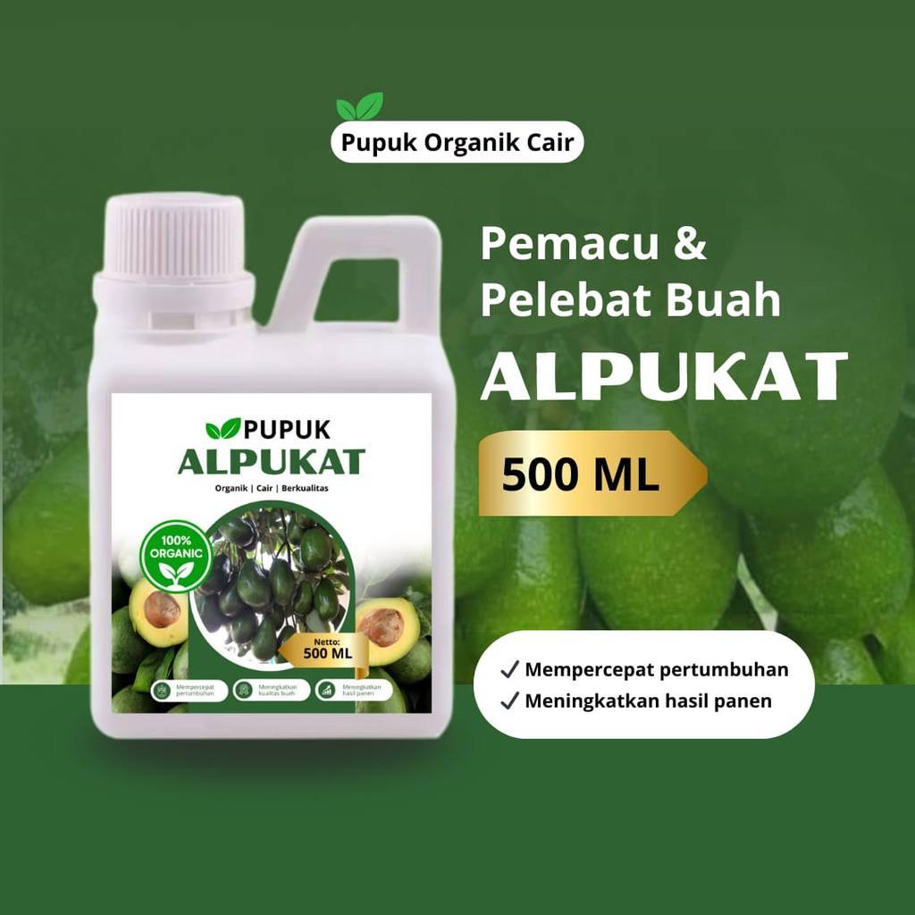 Pupuk Organik Cair Avocado Booster 500ml Mempercepat Pembuahan Buah Alpukat Anti Rontok 

