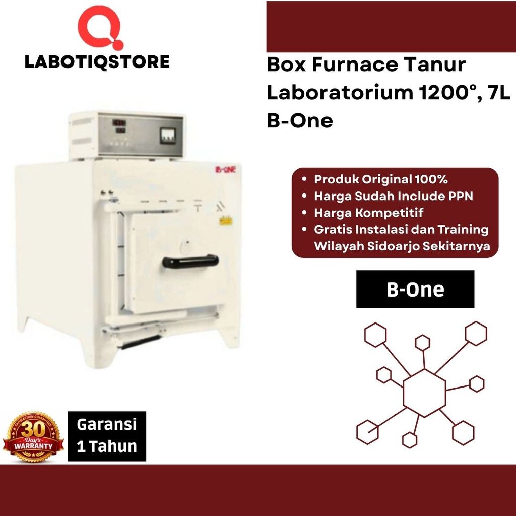 Box Furnace Tanur Laboratorium 1200°, 7L B-One