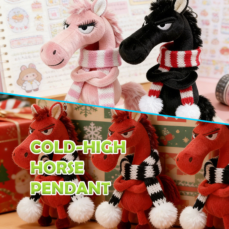 gantungan kunci ponyo Cantik dan Praktis Gantungan kunci kuda poni kecil yang lembut dan menggemaska