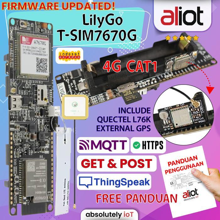 Lilygo-T-SIM7670G sim7670G MODUL 4G LTE cat1 esp32 bukan SIM7000G bukan SIM7000 bukan sim7600